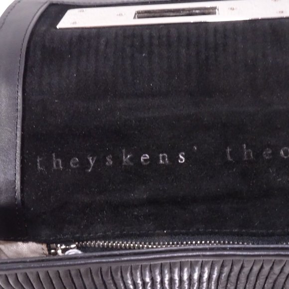 Theyskens' Theory Stitched Turnkey Silver Chain Leather Crossbody Shoulder Bag s - Picture 10 of 12